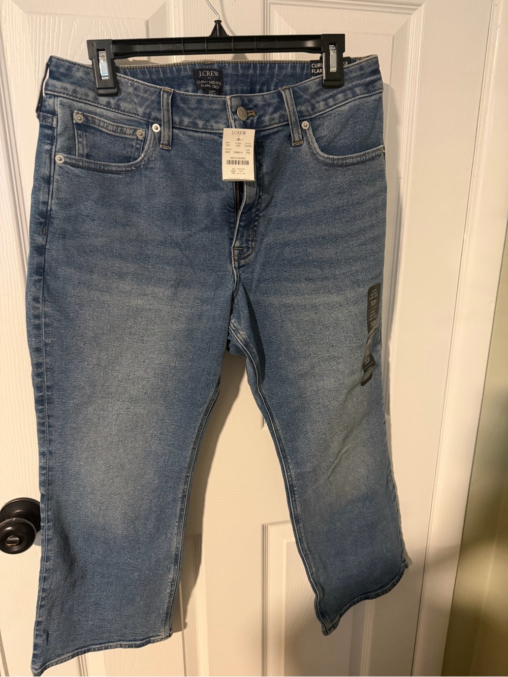 J. Crew Factory Curvy Mid-Rise Flare Crop